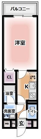 アンプルールフェール北町の物件間取画像